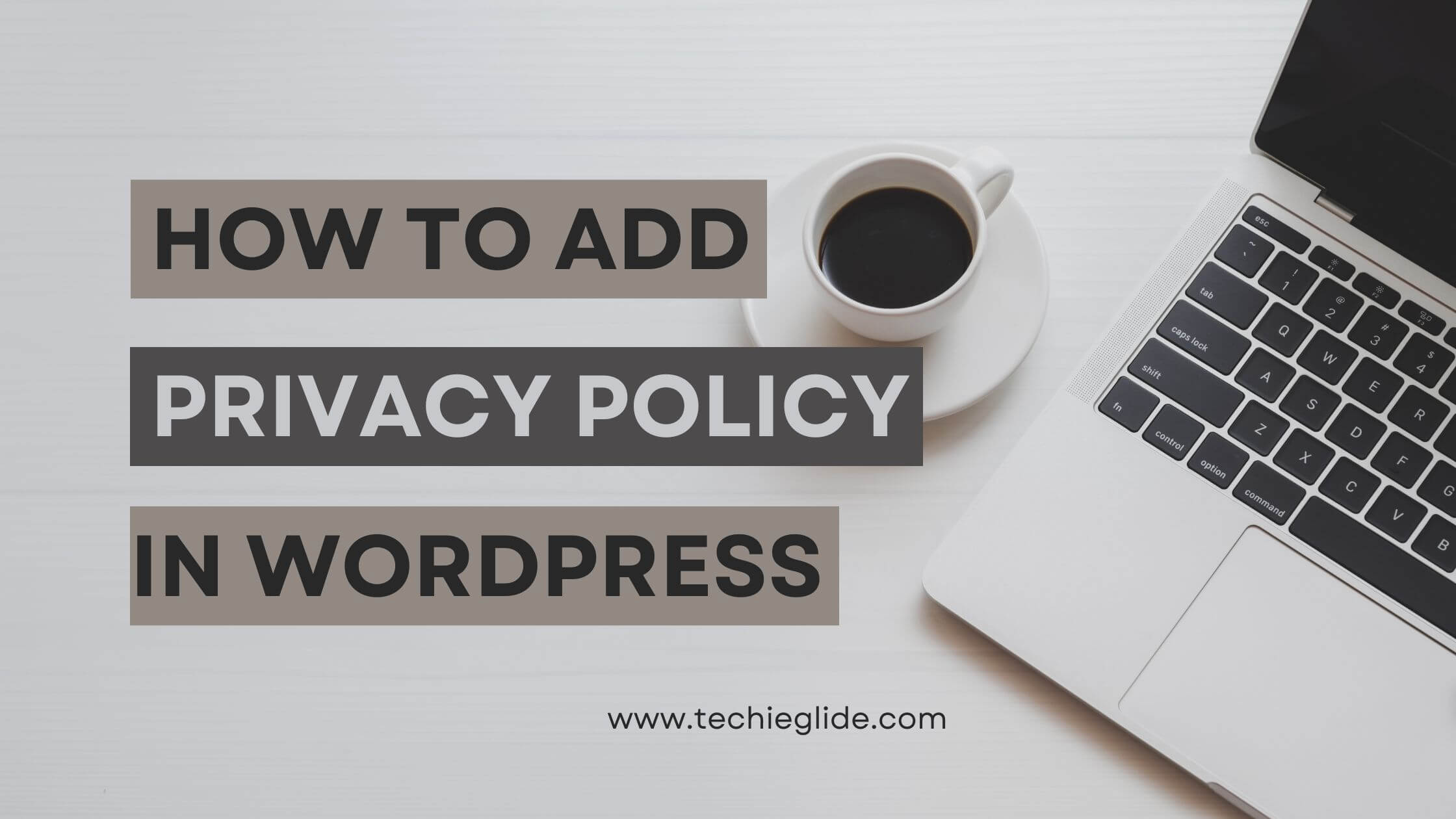 How to add privacy policy in wordpress