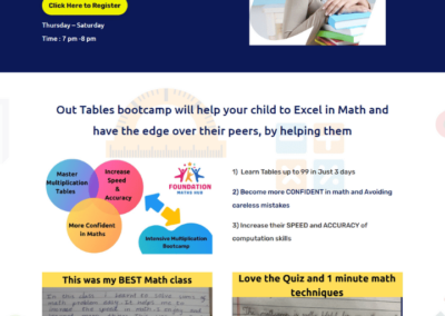 Maths Boot Camp Website