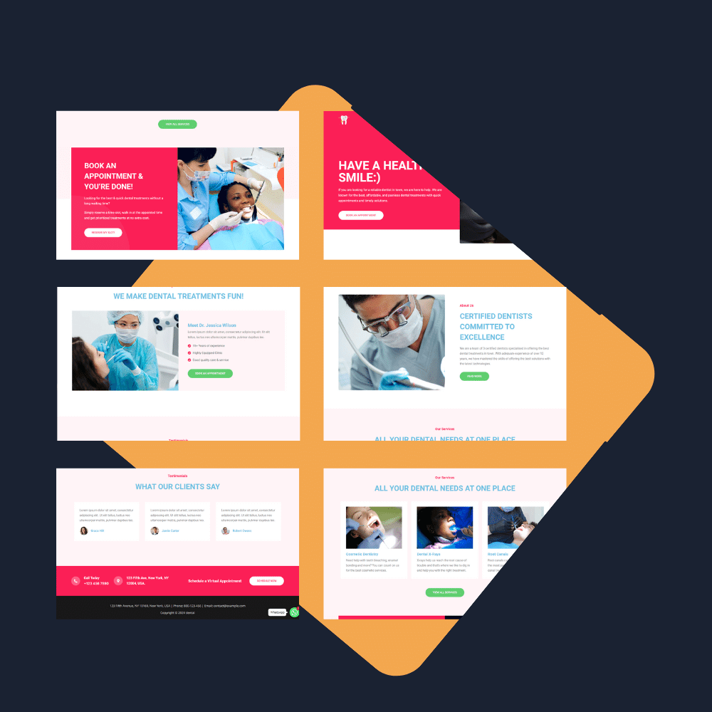 best website design service for dental clinic