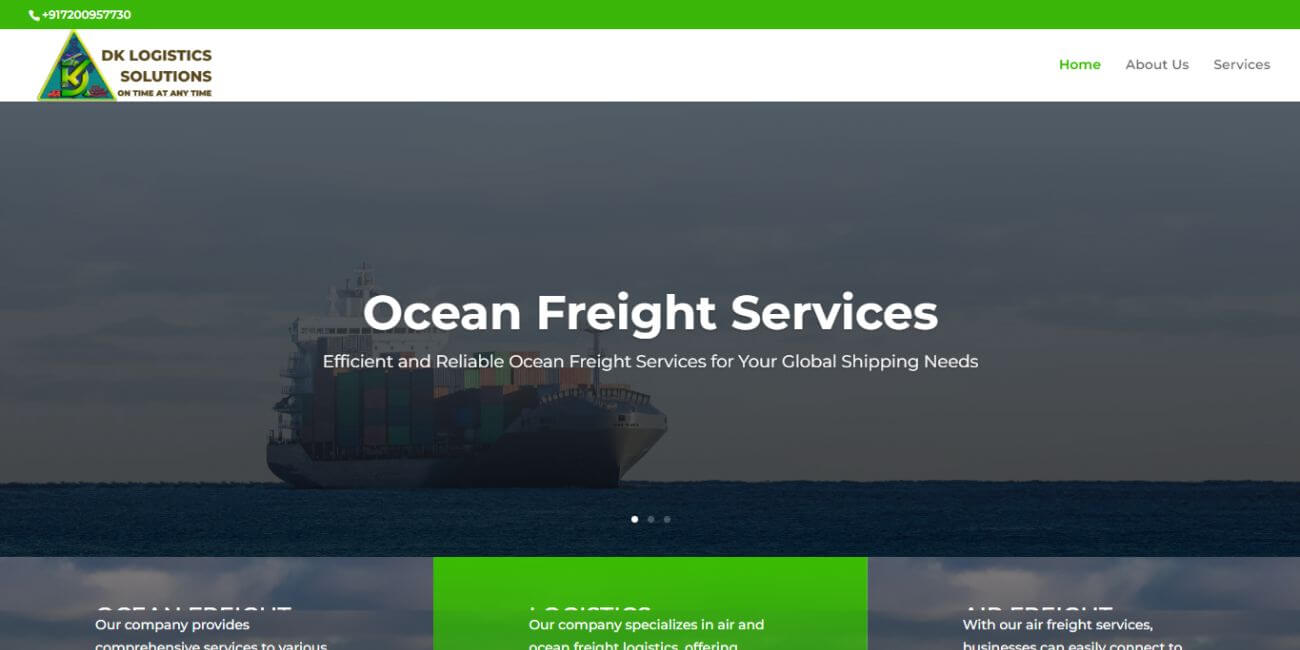 logistic business website